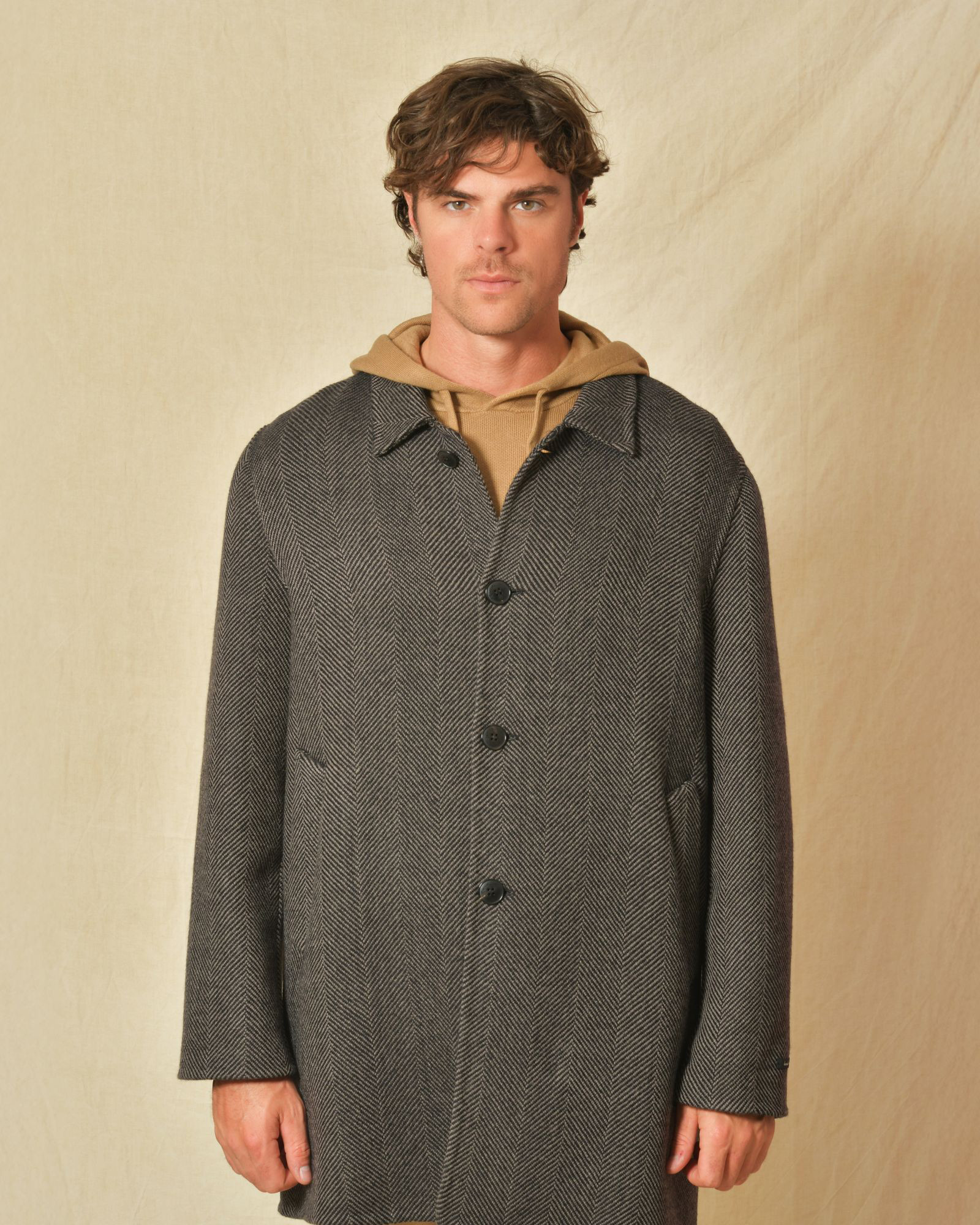 Trench en laine marron Manzoni 24