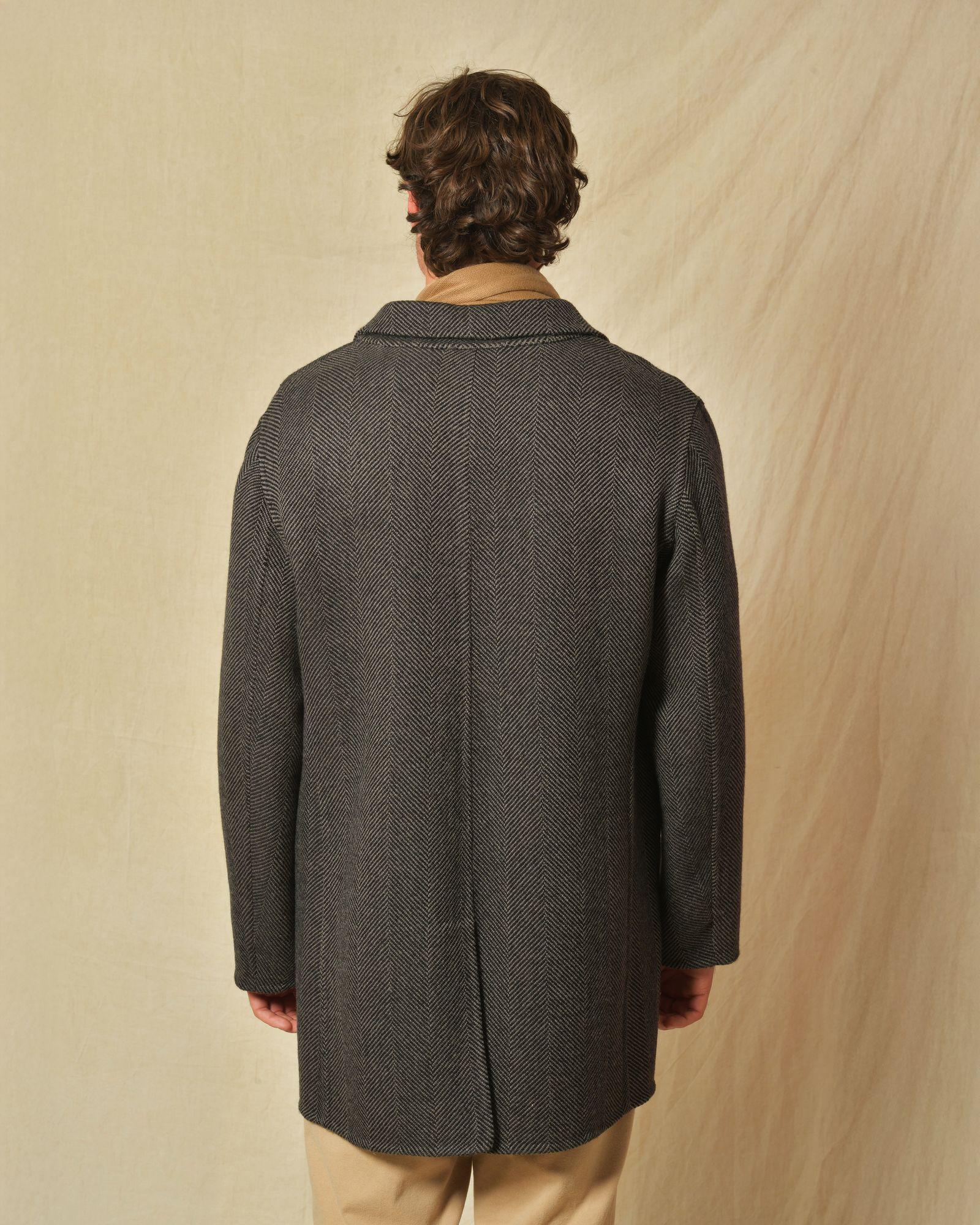 Trench en laine marron Manzoni 24