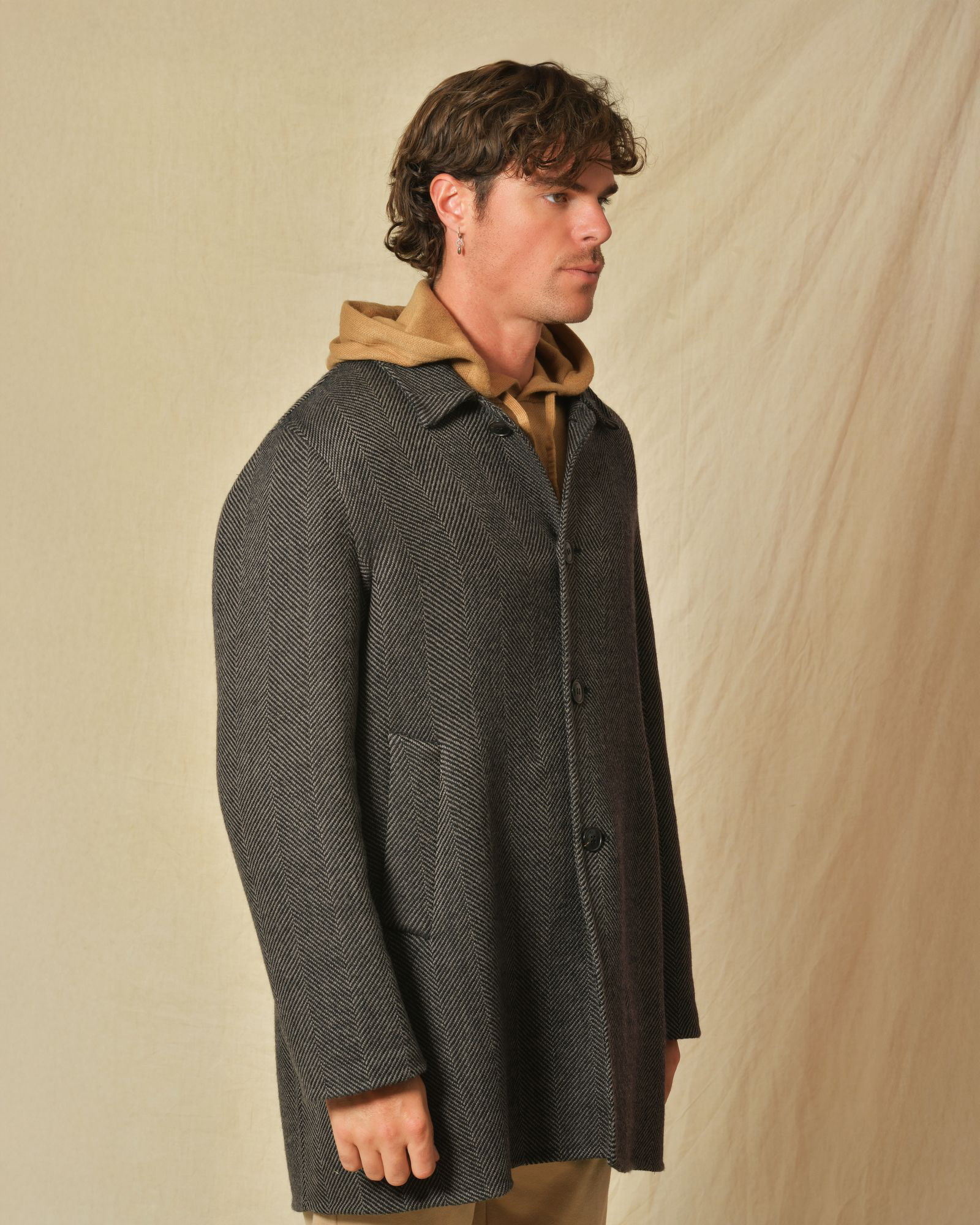 Trench en laine marron Manzoni 24