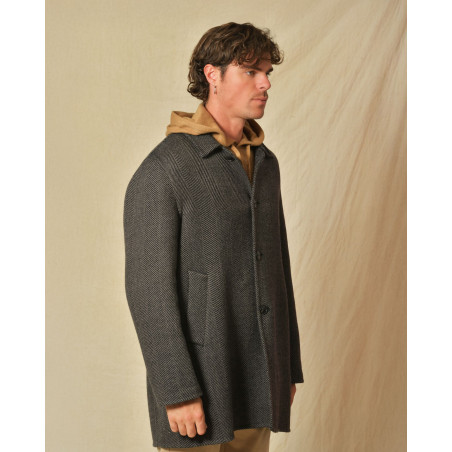 Trench en laine marron Manzoni 24