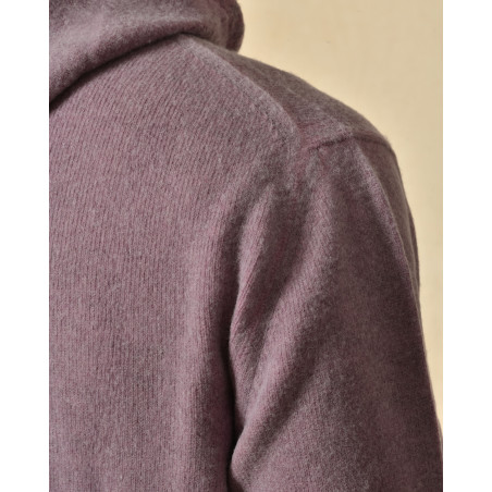 Pull en laine à capuche violet Outfit