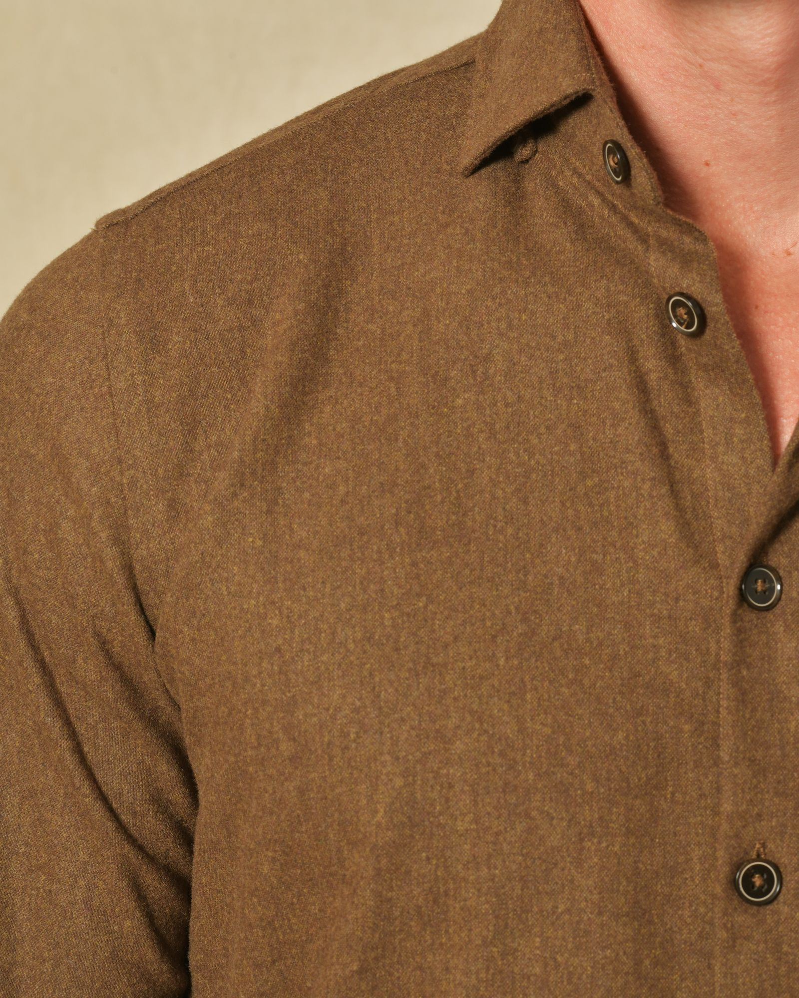 Chemise en laine marron Blue Industry