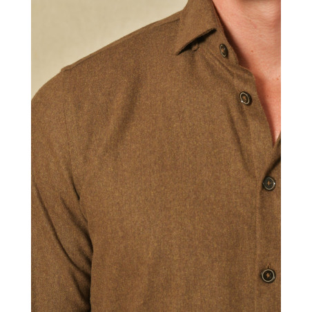 Chemise en laine marron Blue Industry
