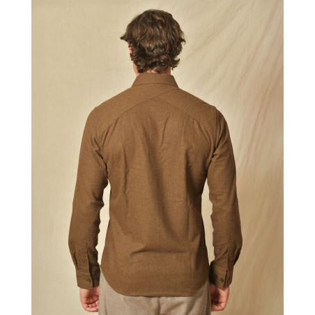 Chemise en laine marron Blue Industry