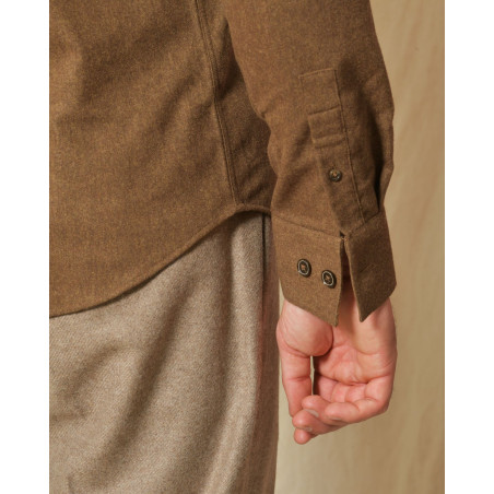 Chemise en laine marron Blue Industry
