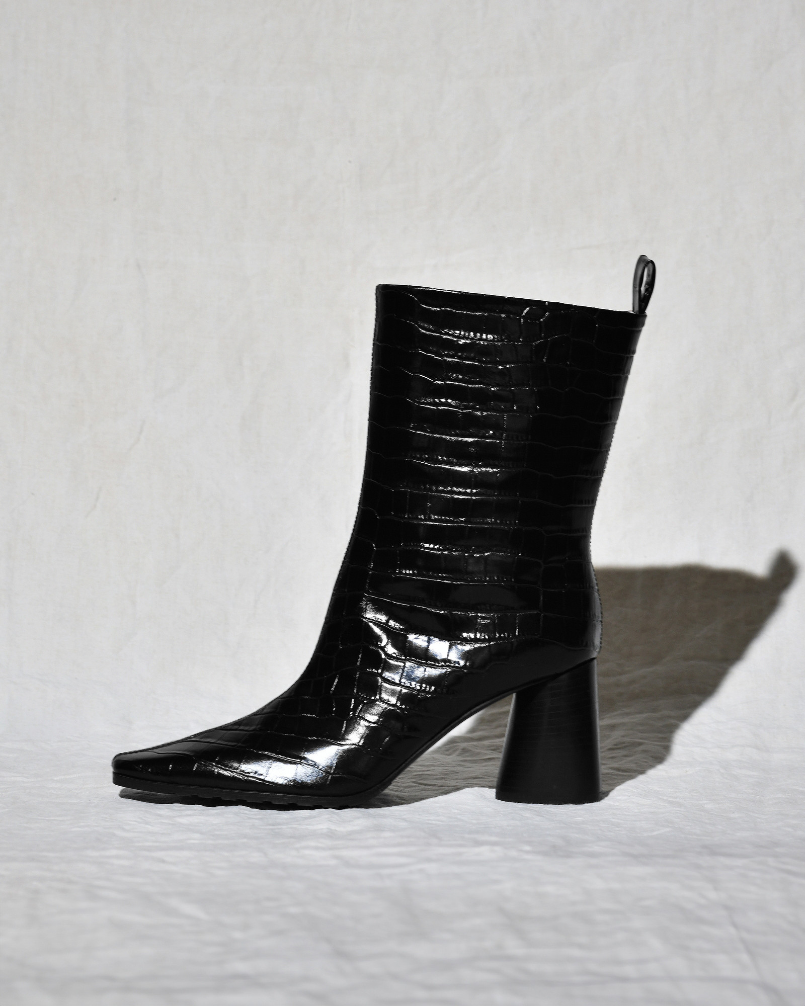 Bottines en cuir noir Lorena Antoniazzi