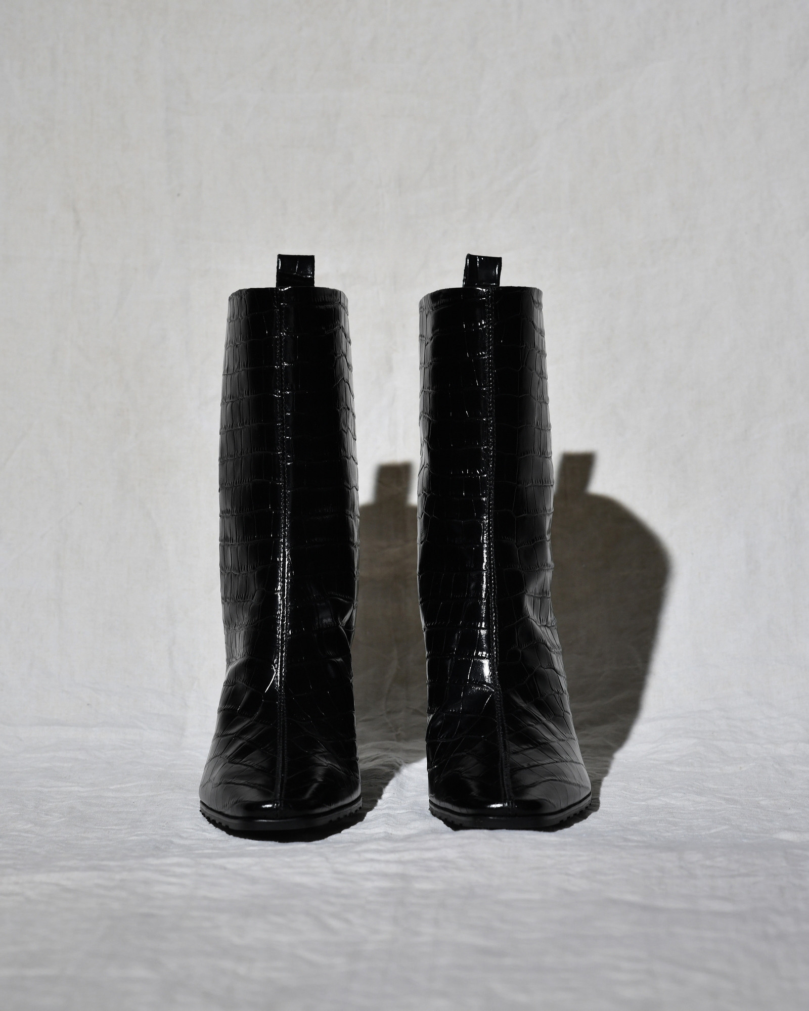 Bottines en cuir noir Lorena Antoniazzi