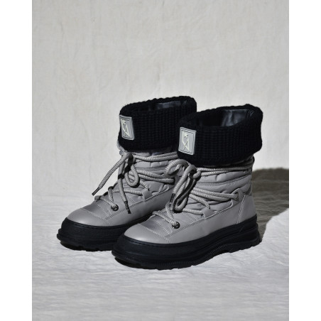 Bottines en cuir gris Lorena Antoniazzi