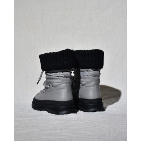 Bottines en cuir gris Lorena Antoniazzi