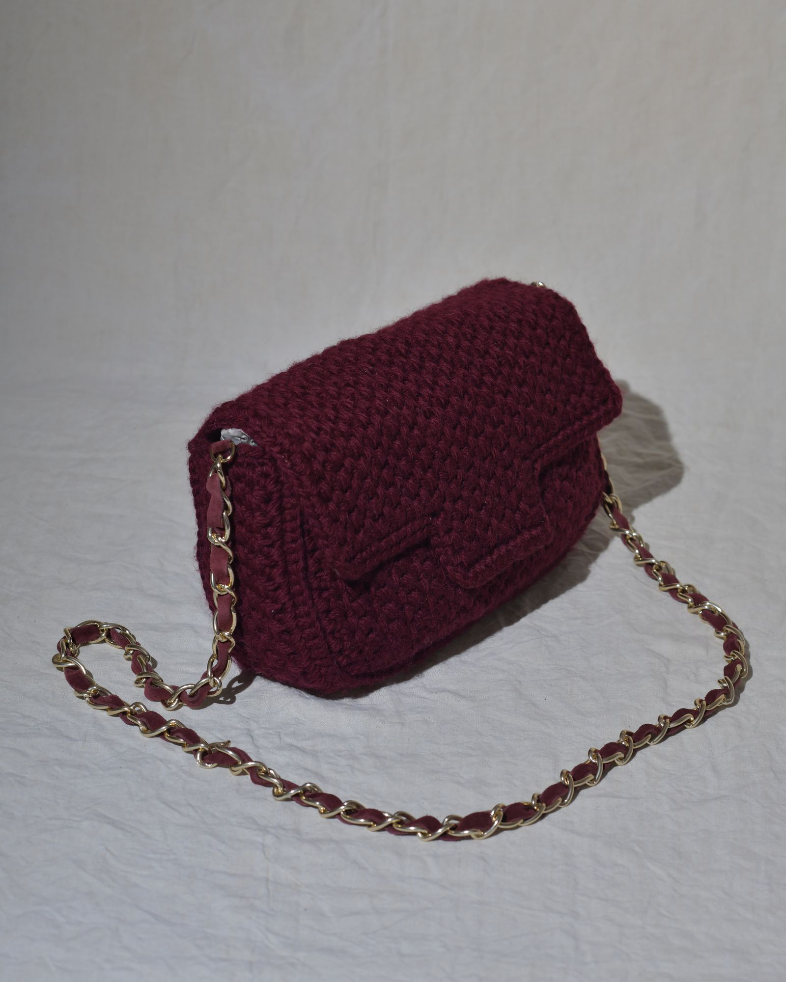 Sac porté épaule bordeaux Caterina Bertini