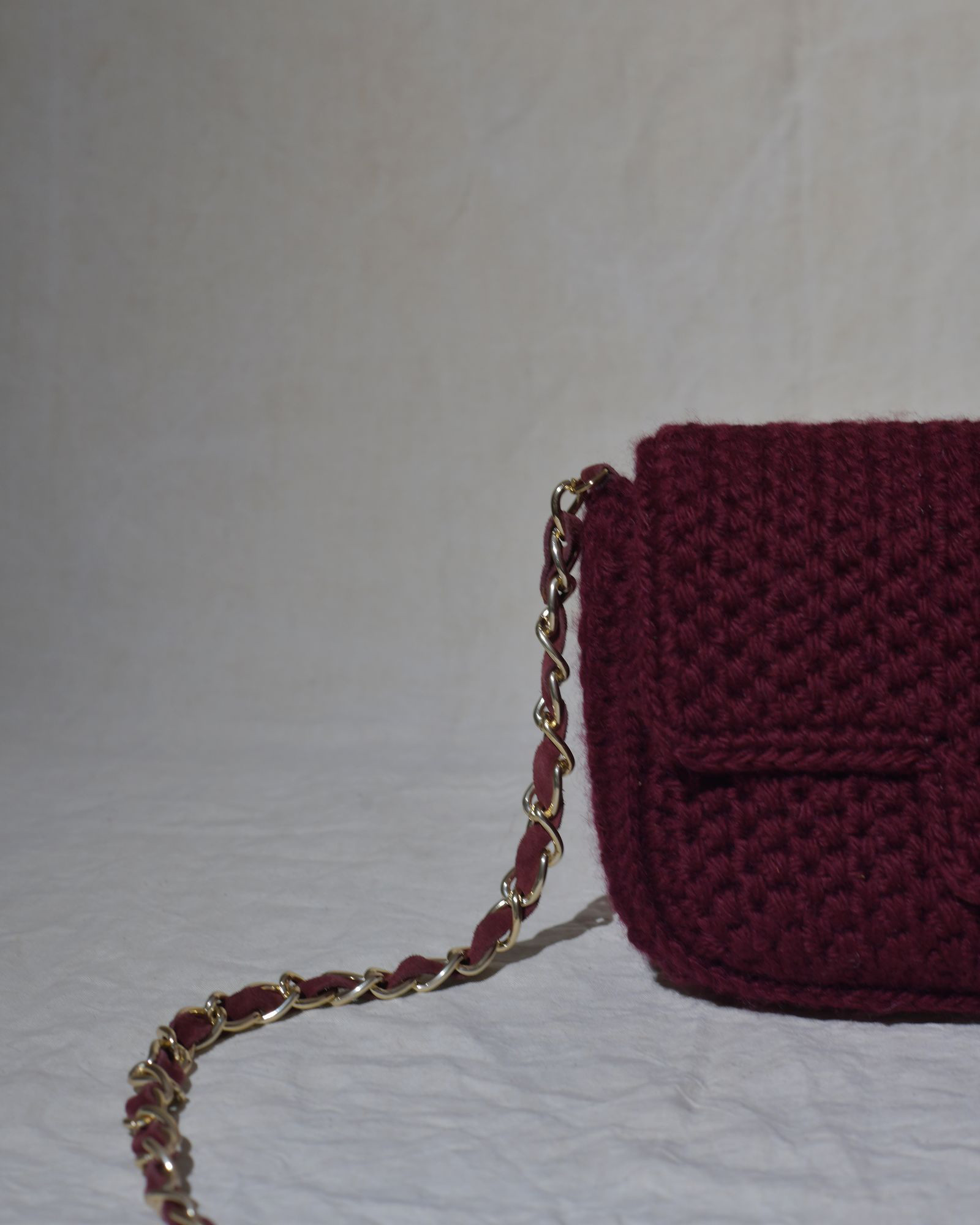 Sac porté épaule bordeaux Caterina Bertini