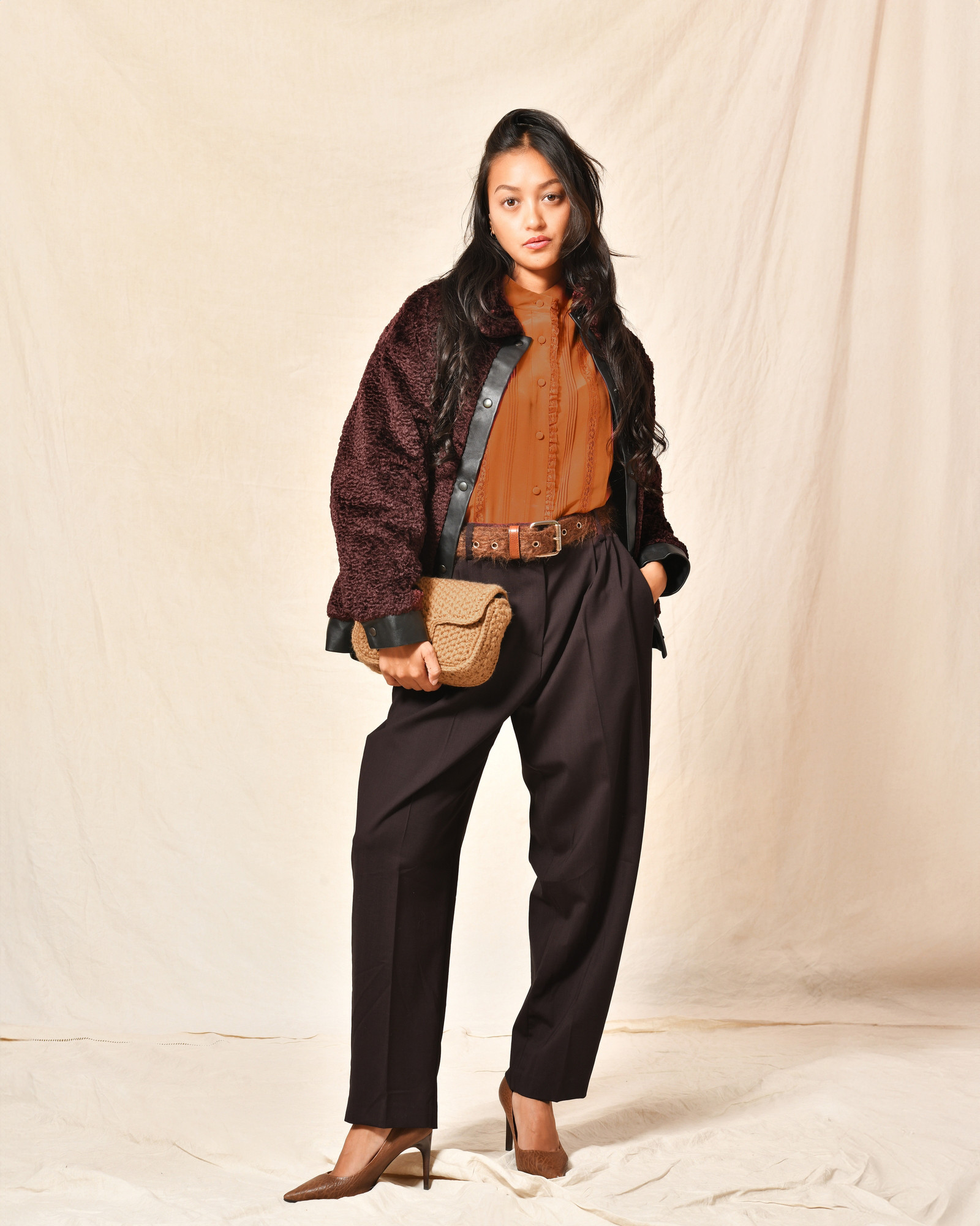 Chemisier bohème à dentelle Sfizio