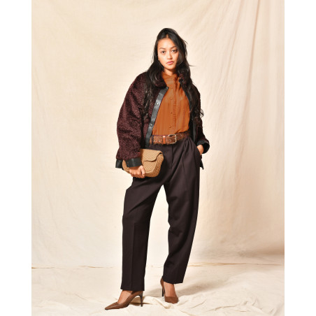 Chemisier bohème à dentelle Sfizio