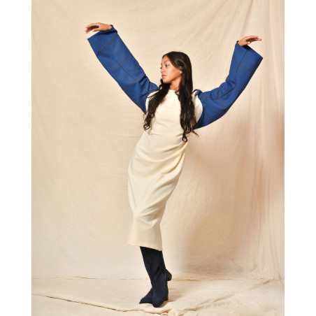 Boléro bleu à carreaux Co.Go