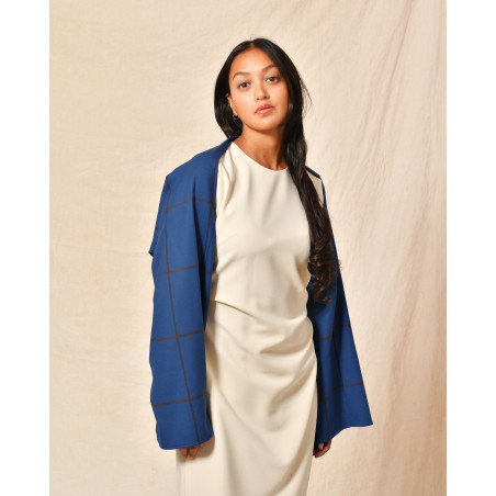 Boléro bleu à carreaux Co.Go