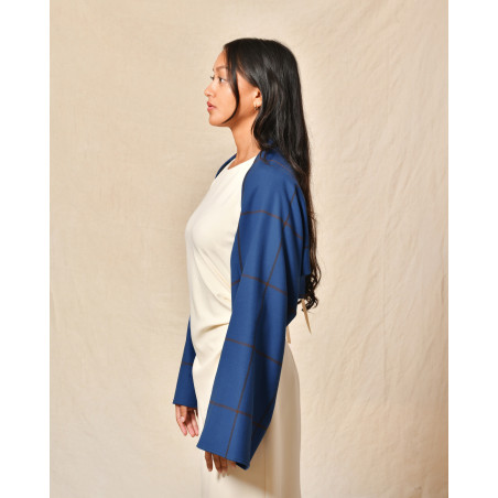 Boléro bleu à carreaux Co.Go