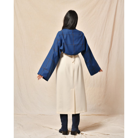 Boléro bleu à carreaux Co.Go