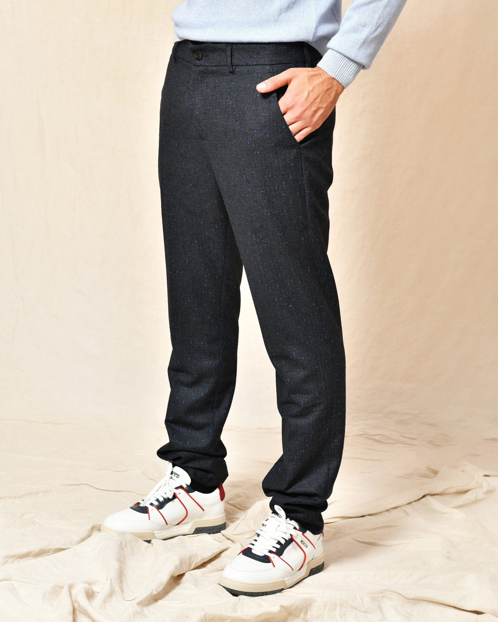 Pantalon en laine mélangée Cruna