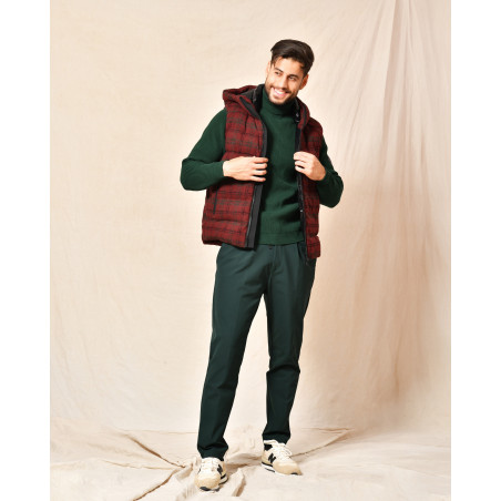 Pull vert en coton mélangé à col montant People Of Shibuya