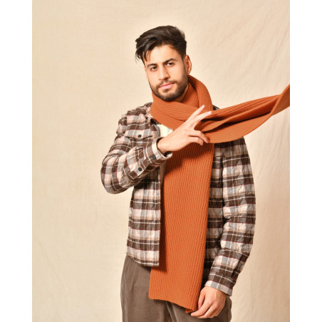 Echarpe en laine orange Cruna