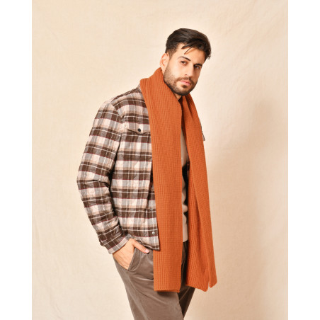 Echarpe en laine orange Cruna
