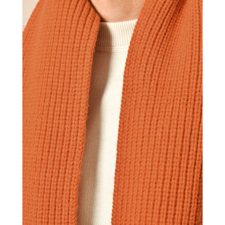 Echarpe en laine orange Cruna