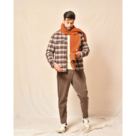 Echarpe en laine orange Cruna