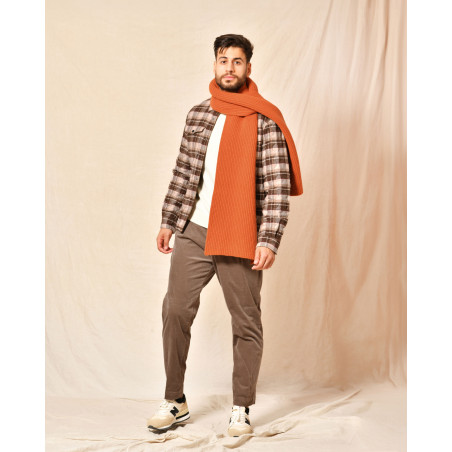 Pantalon en coton taupe Outfit