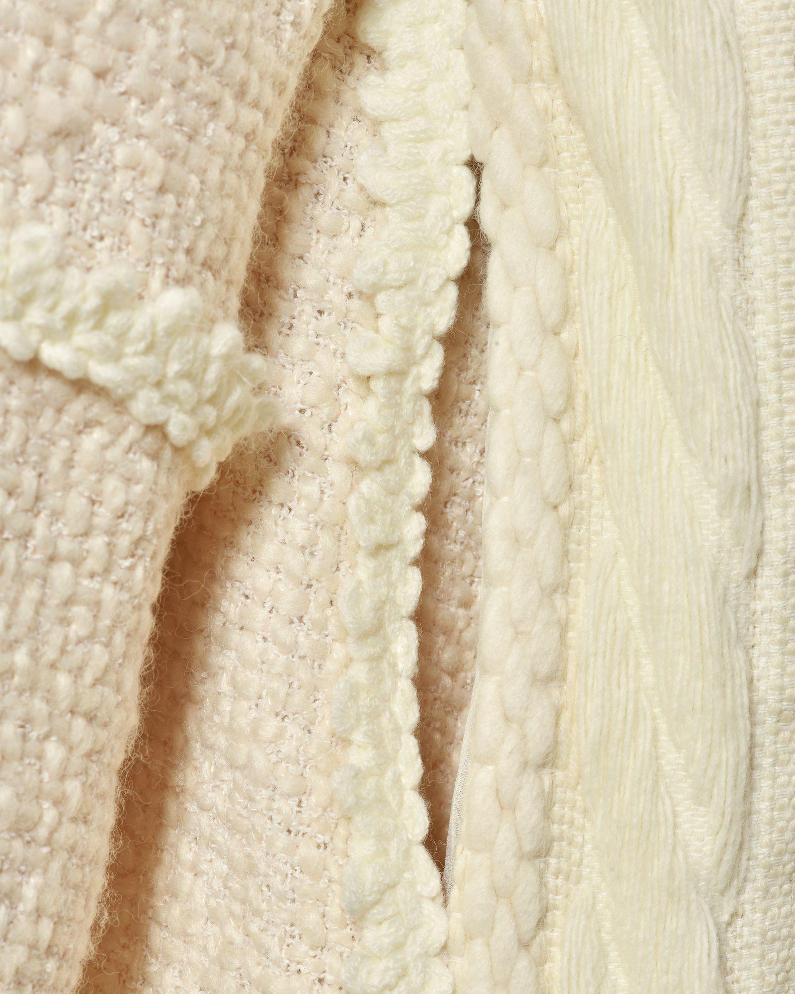 Manteau à motifs ecru Edward Achour