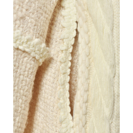 Manteau à motifs ecru Edward Achour