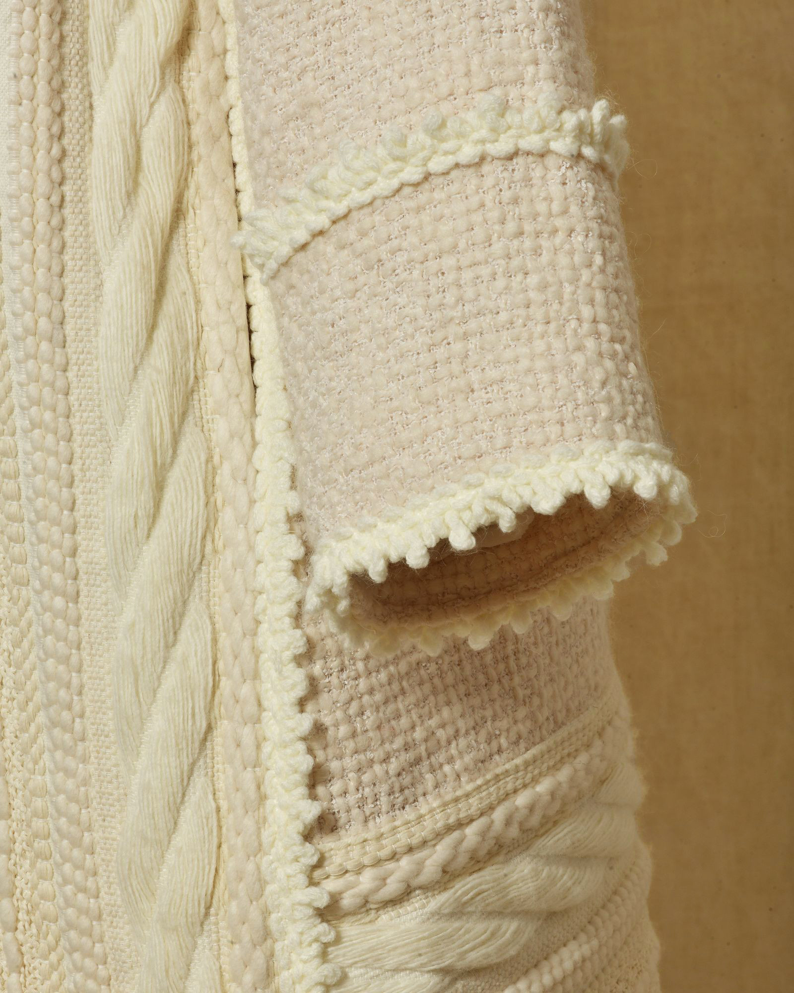 Manteau à motifs ecru Edward Achour