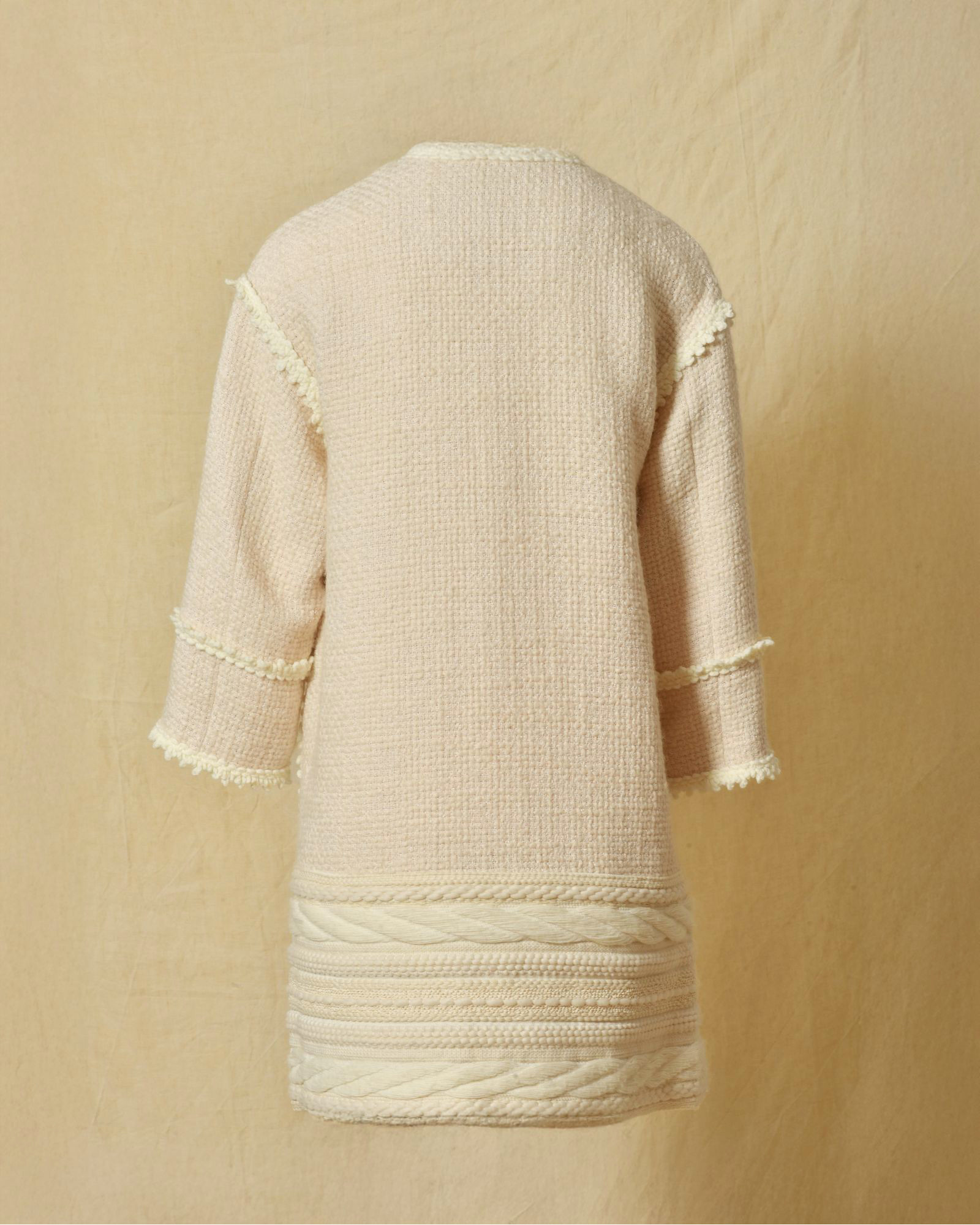 Manteau à motifs ecru Edward Achour