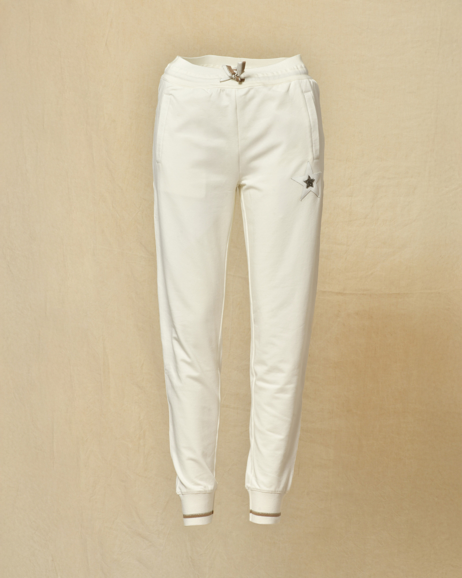 Pantalon de jogging ecru Lorena Antoniazzi
