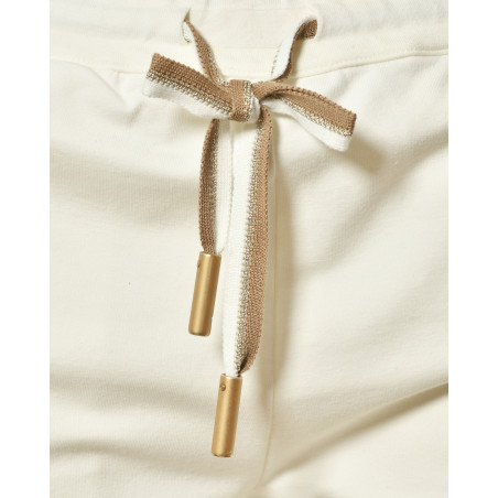 Pantalon de jogging ecru Lorena Antoniazzi