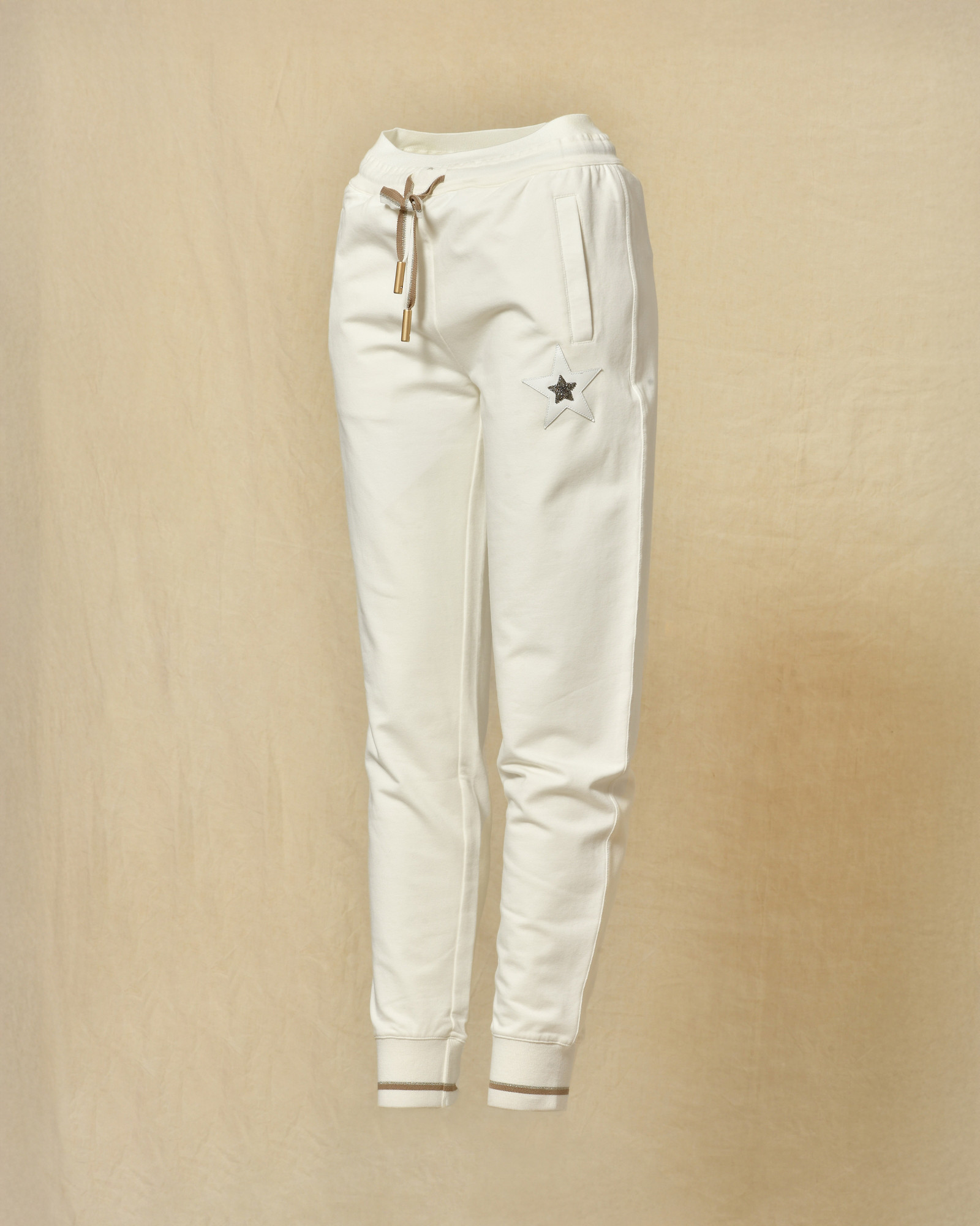 Pantalon de jogging ecru Lorena Antoniazzi