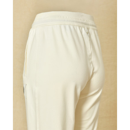 Pantalon de jogging ecru Lorena Antoniazzi