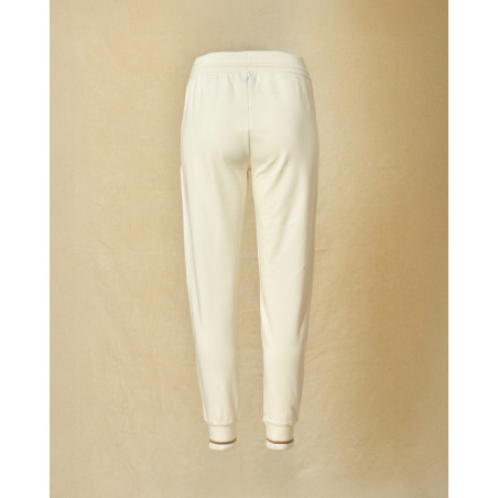 Pantalon de jogging ecru Lorena Antoniazzi