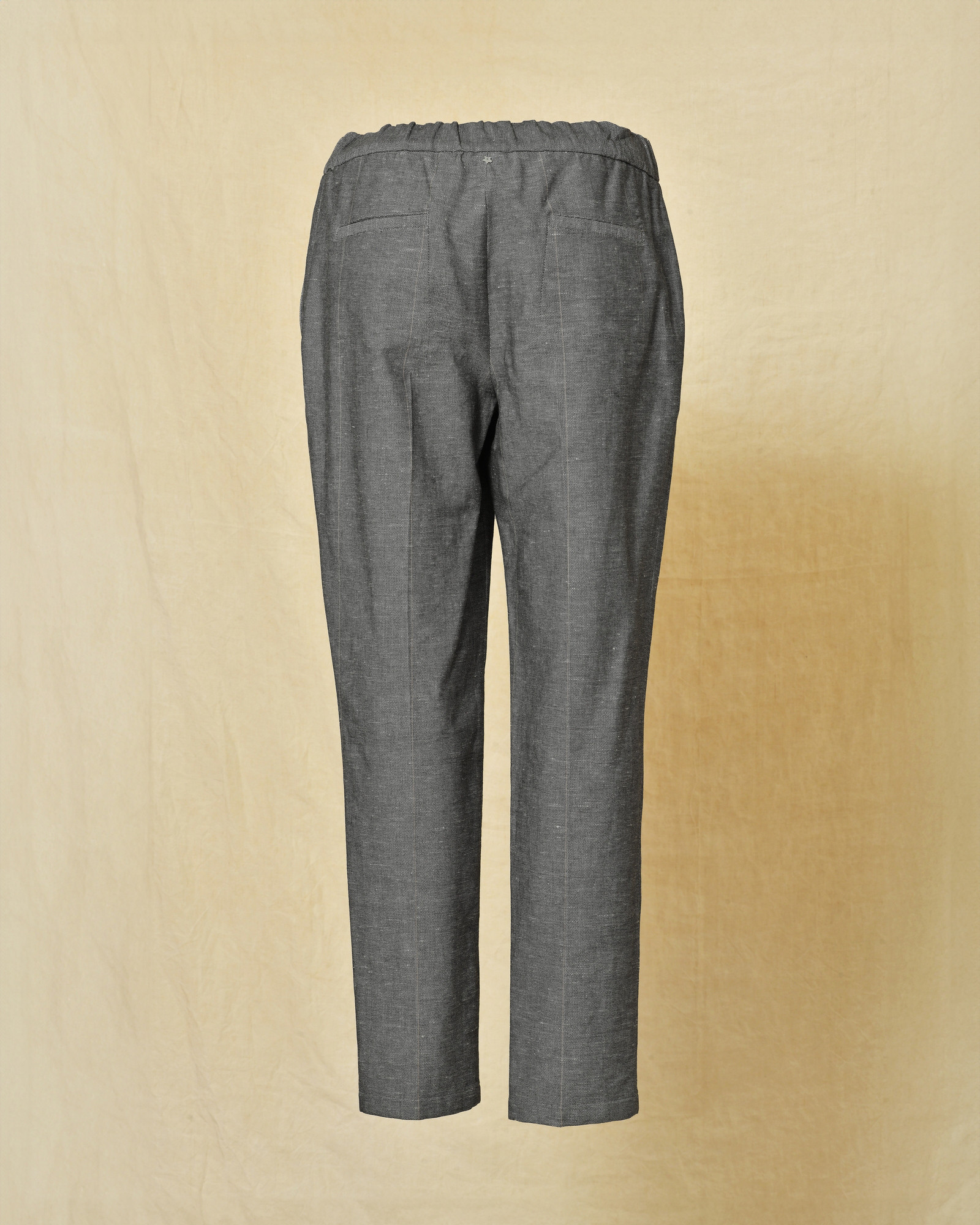 Pantalon en coton et lin gris Lorena Antoniazzi