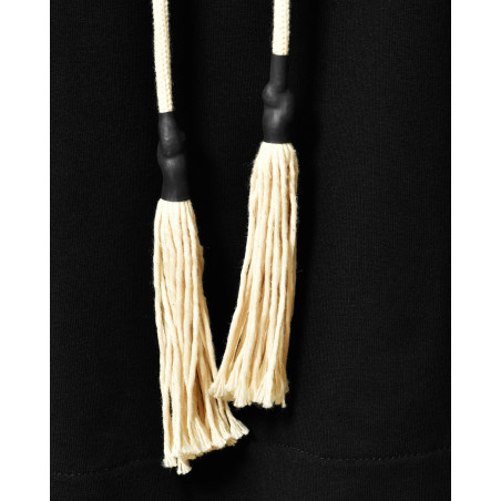 Robe  en coton noir sans manches Lorena Antoniazzi