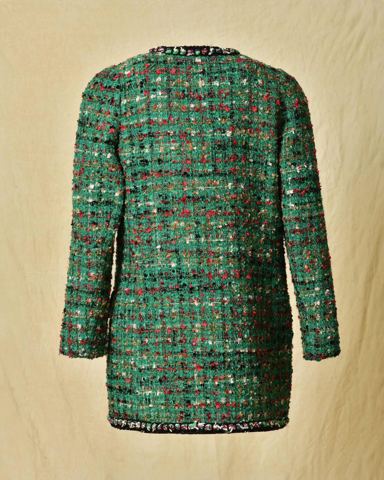 Veste en tweed vert Edward Achour