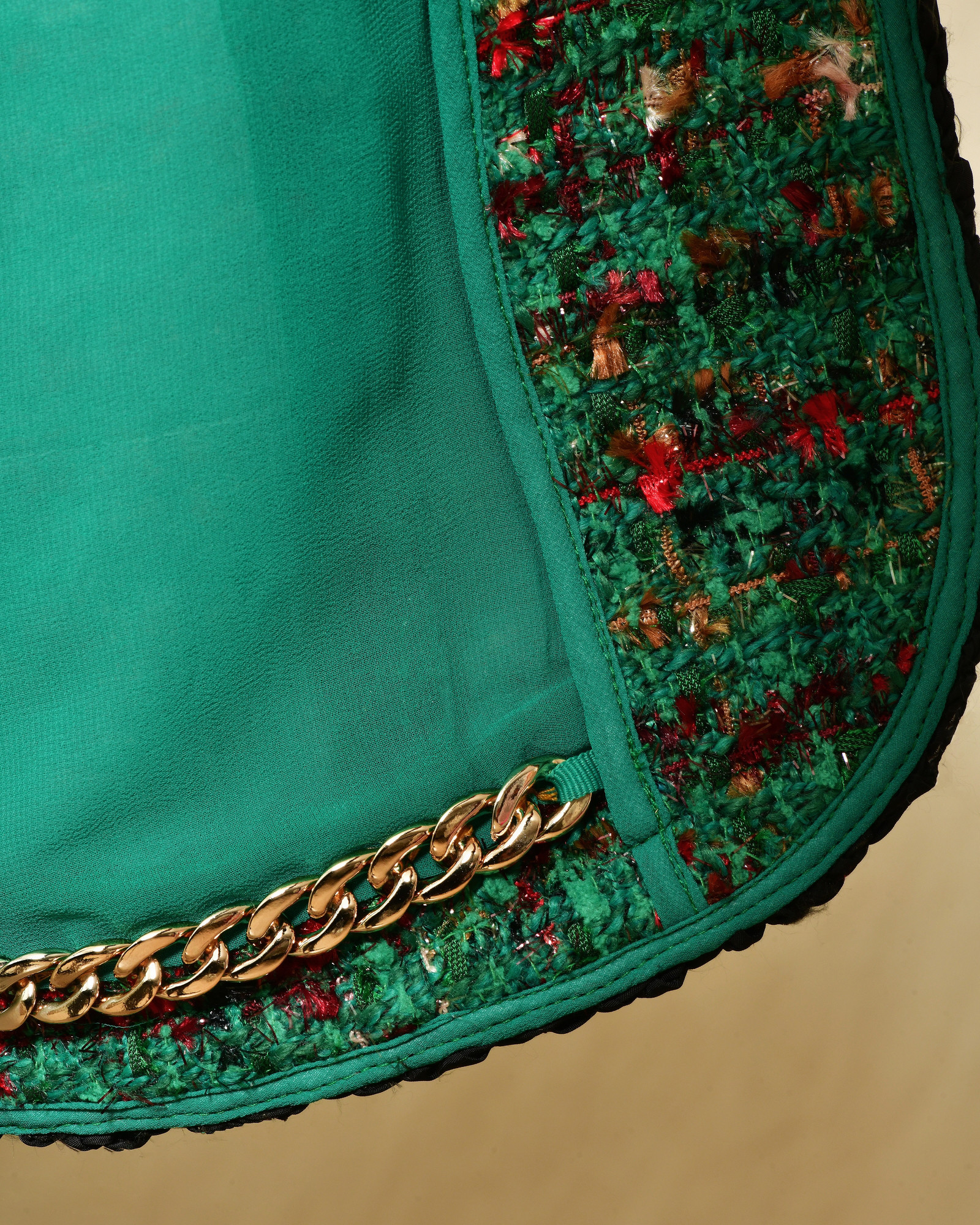 Veste en tweed vert Edward Achour