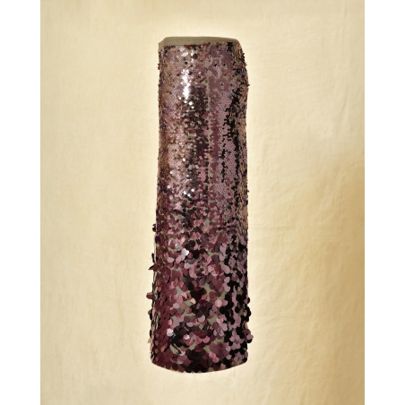 Jupe beige à sequins rose Sfizio