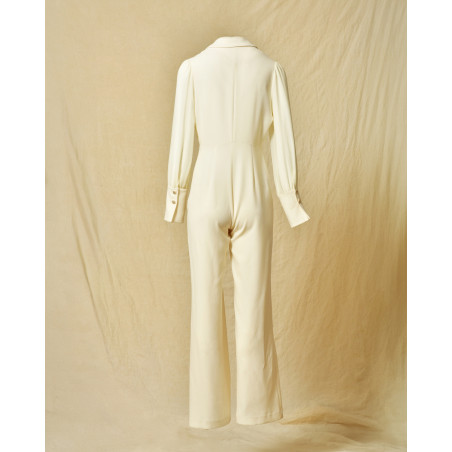 Combinaison écru à noeud Edward Achour