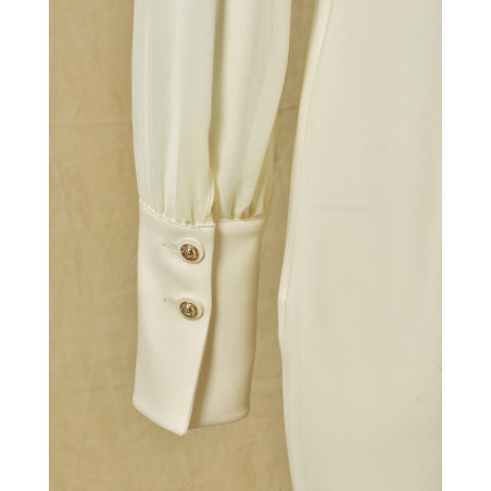 Combinaison écru à noeud Edward Achour