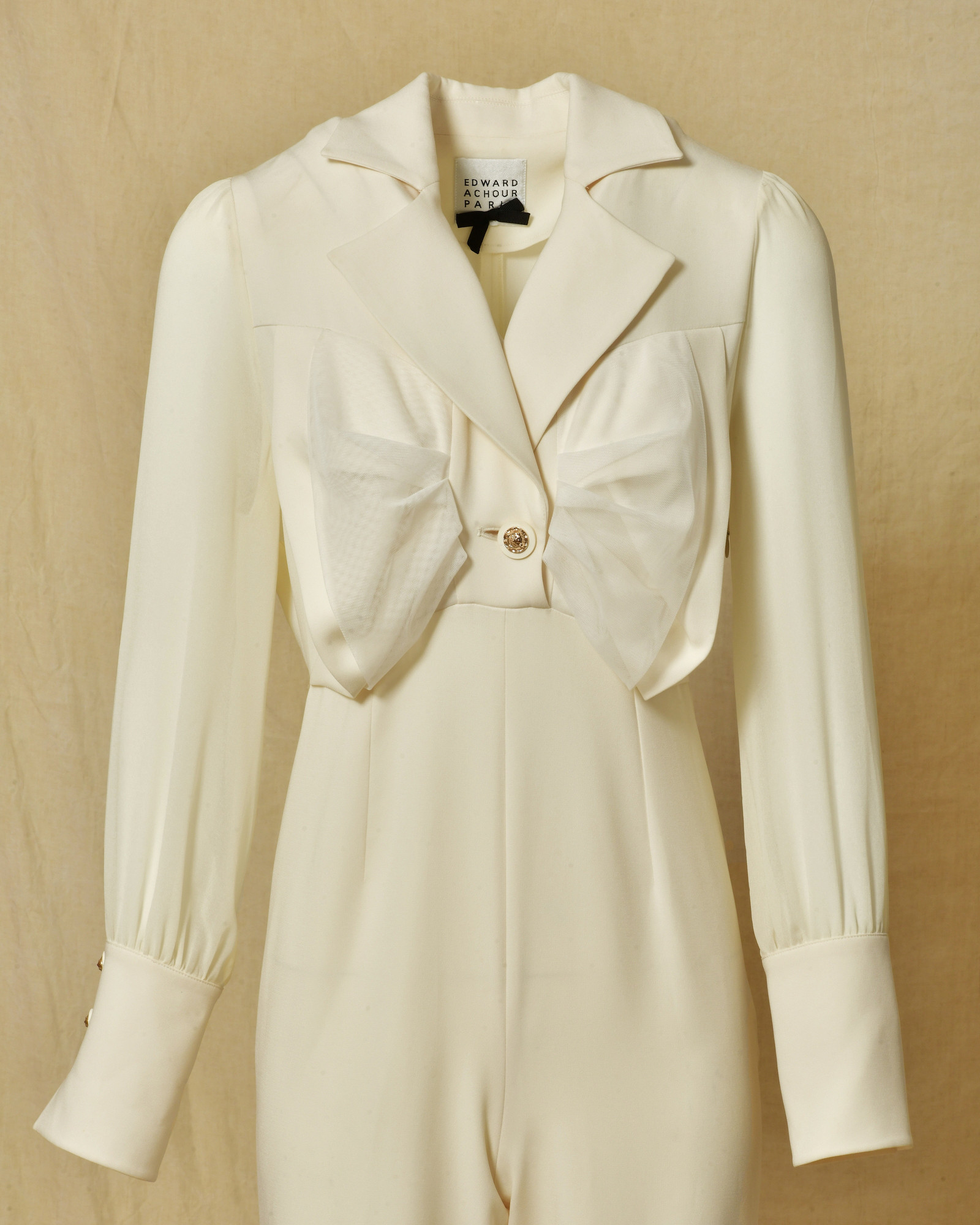 Combinaison écru à noeud Edward Achour