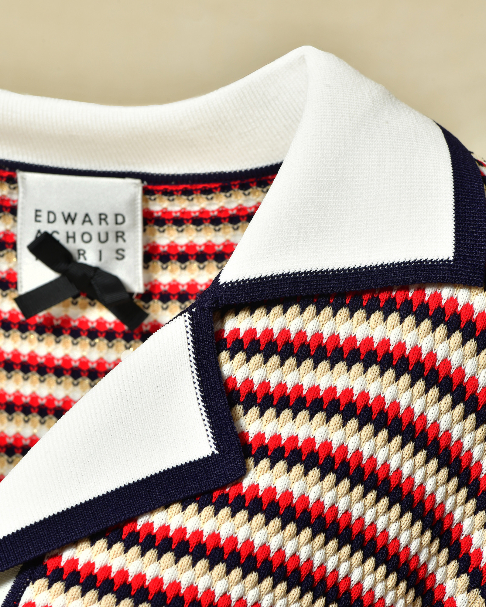 Gilet à rayures quadricolore Edward Achour