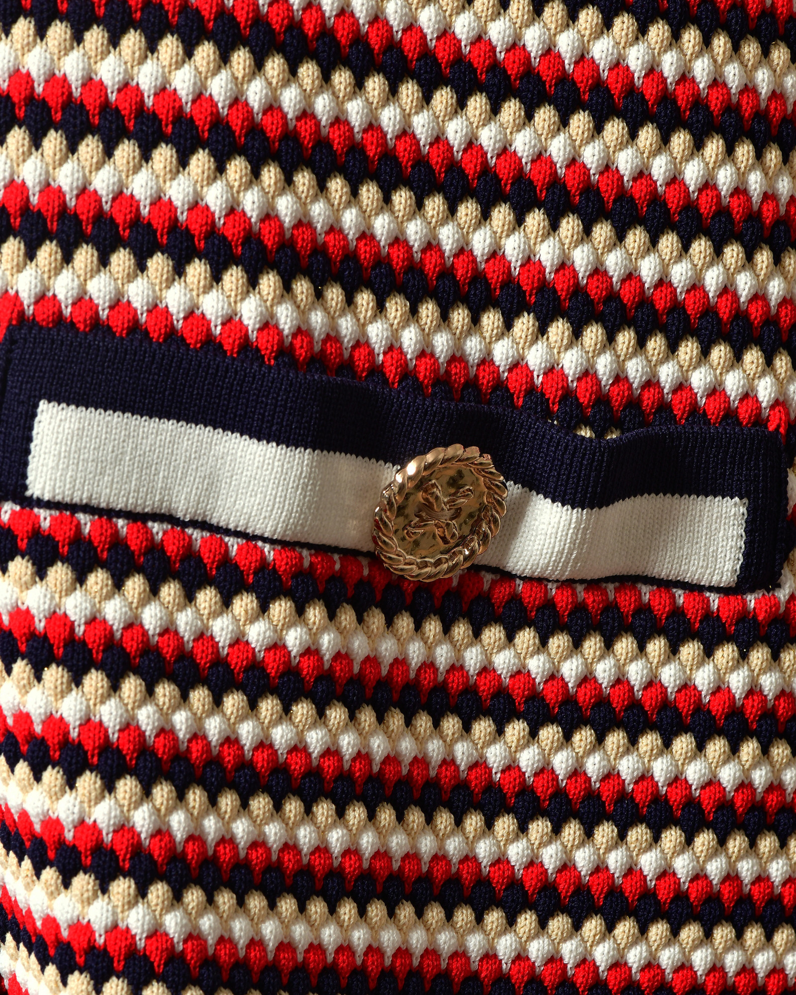 Gilet à rayures quadricolore Edward Achour