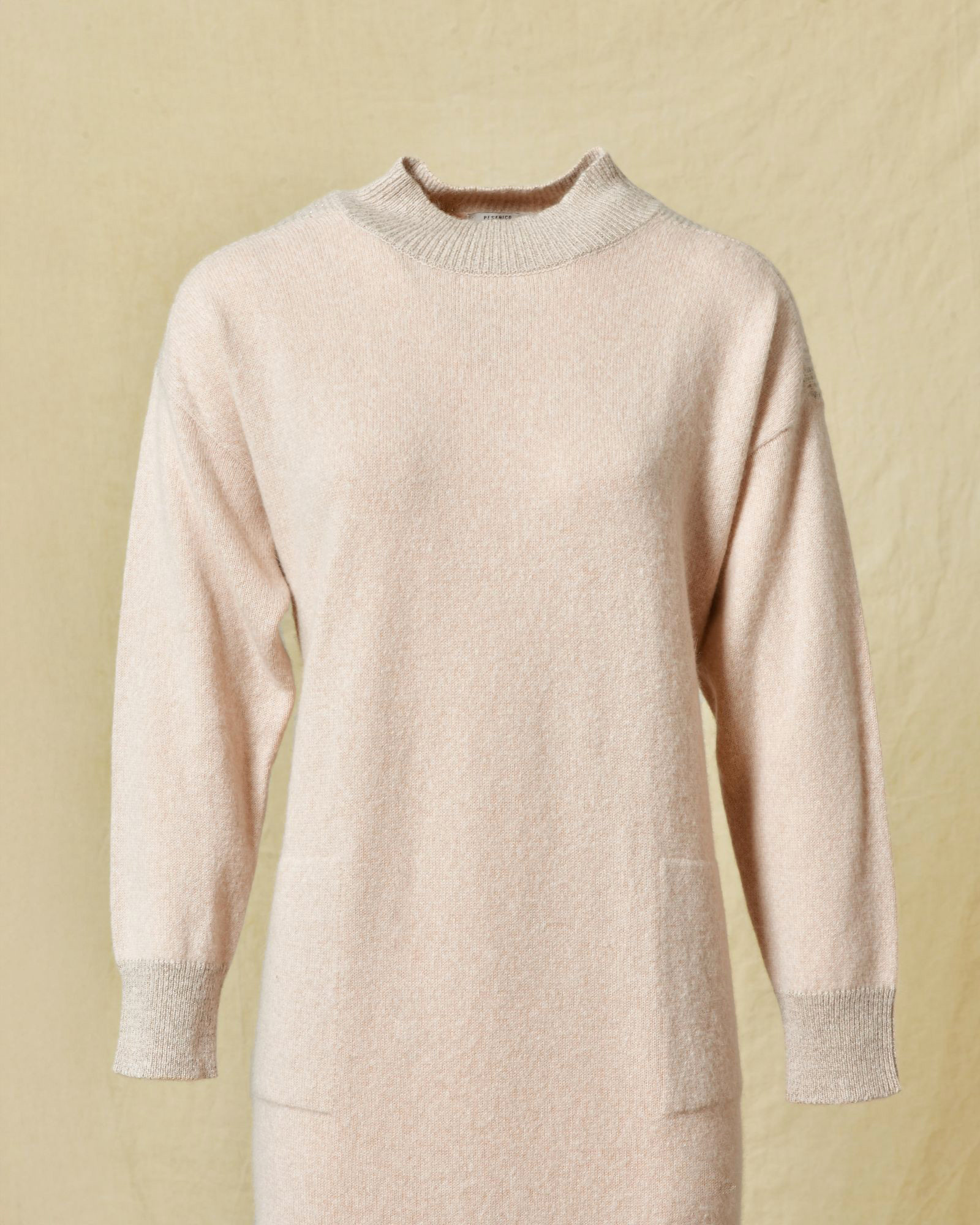 Robe en Laine, soie et cachemire beige Peserico