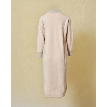 Robe en Laine, soie et cachemire beige Peserico