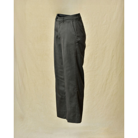 Pantalon en lyocell et coton gris Re-Hash